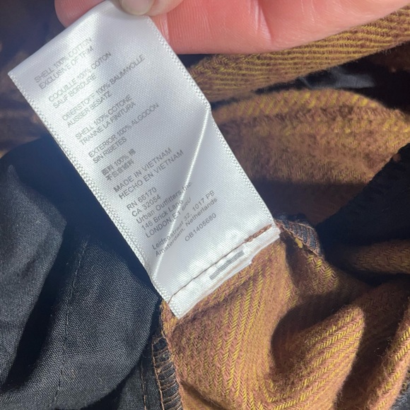 Urban Outfitters Brown Chevron Stitch High Waist Wide Leg Trousers - Picture 7 of 14